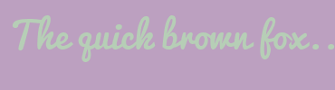 Image with Font Color B6CEB6 and Background Color BCA0C0